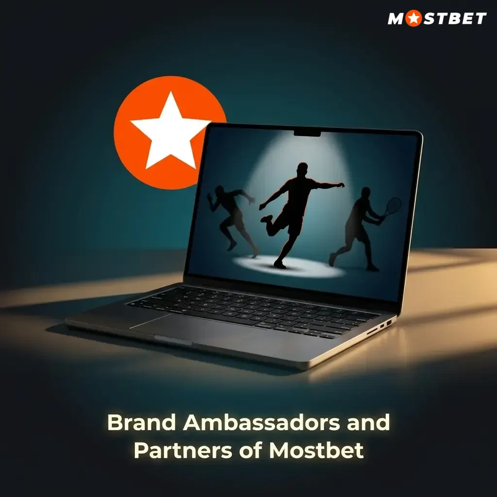 Mostbet brand ambassadors and sports partners including cricket and football personalities in India