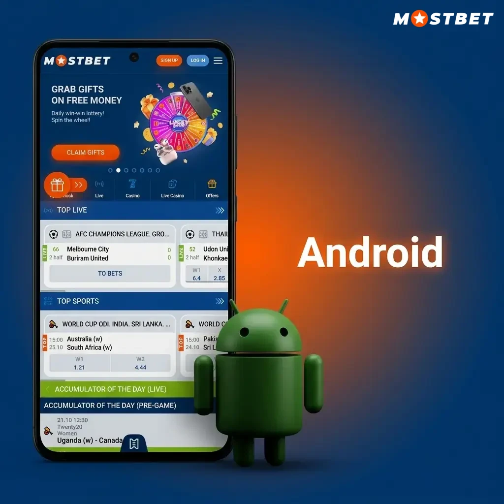 Mostbet Android app APK download and installation steps for smartphones and tablets running Android 5.0 or higher