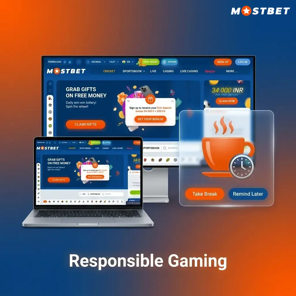 Mostbet responsible gaming tools including deposit limits, self-exclusion, and minor protection for safe gambling
